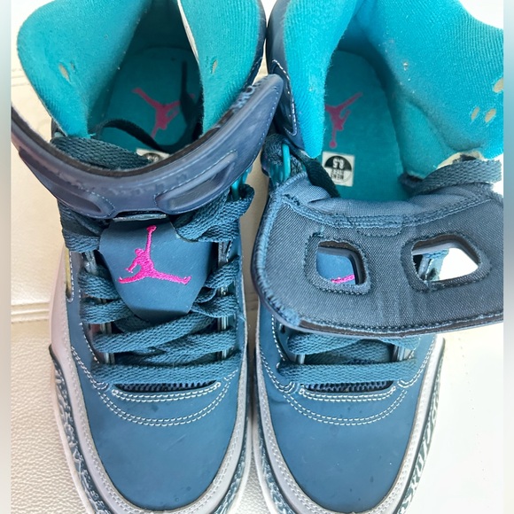 Jordan Spizike Space Blue White Mens Athletic Sneaker Size 8.5 - Picture 3 of 4